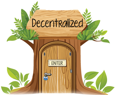 ree trunk door with Decentralized sign