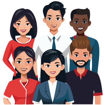 diverse group of people