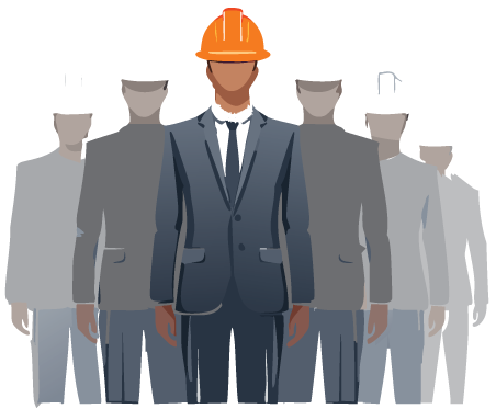 miners dressed in suits